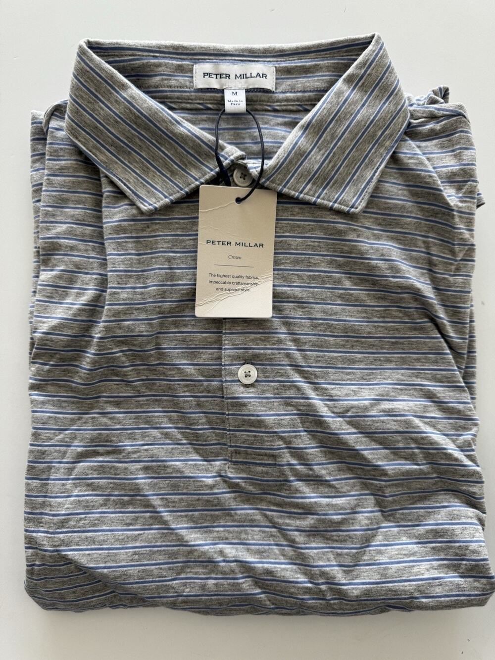 PETER MILLAR Tripp Crown Flex Cotton Short-Sleeve Polo Medium